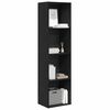 vidaXL Bookshelf Black Oak 40 x 30 x 152 cm Engineered Wood