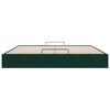 vidaXL Ottoman Bed Frame No Mattress Dark Green 200x200 cm Velvet