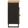 vidaXL Side Cabinet with Door Brown 60 x 33.5 x 75 cm Solid Mango Wood