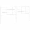 vidaXL Metal Replace Headboard White 180 cm