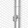 vidaXL Chicken Cage Silver 800 x 200 x 198.5 cm Galvanised Steel