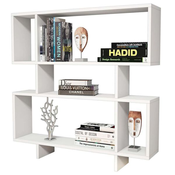 Homemania Bookcase Hera 100x22x111cm White