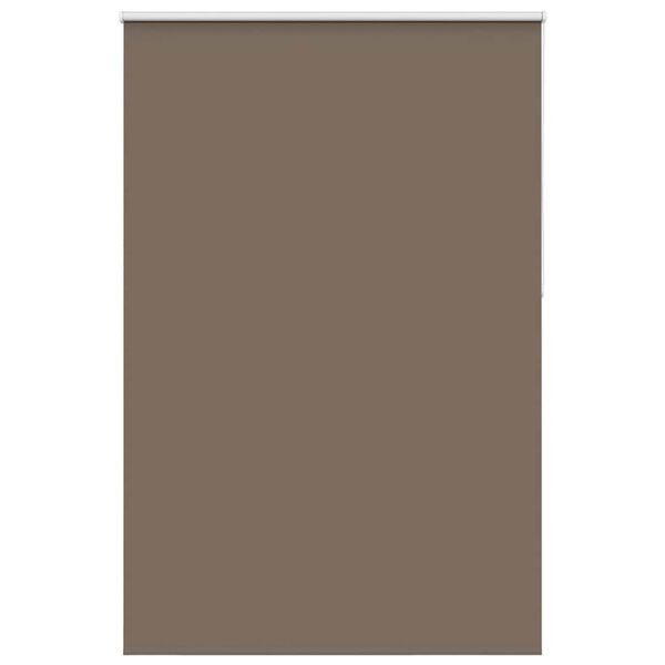 vidaXL Roller Blind Blackout Coffee 145x210 cm Fabric Width 141.6 cm Polyester