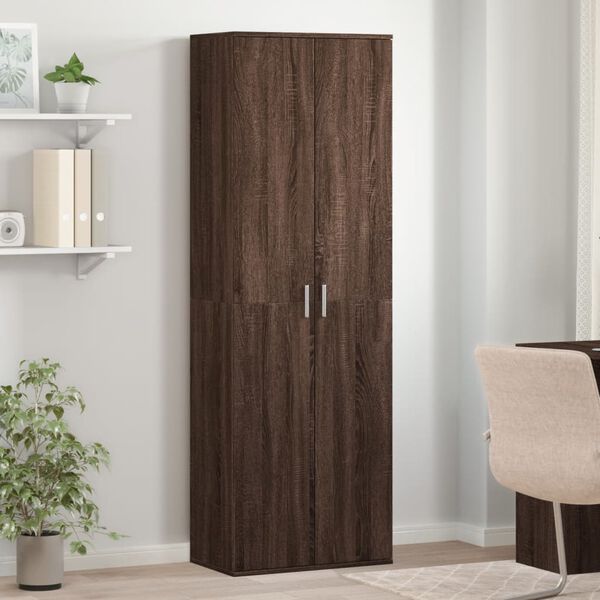 vidaXL Highboard Brown Oak 60x35x180 cm Engineered Wood