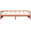 vidaXL Daybed with Mattress Wax Brown 80x200 cm Solid Wood Pine