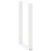 vidaXL Bar Table Legs U-Shaped 2 pcs White 40x(90-91) cm Steel