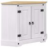 vidaXL Aquarium Stand Corona White 70 x 70 x 73 cm Solid Pine Wood