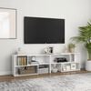 vidaXL TV Cabinet High Gloss White 149x30x52 cm Engineered Wood