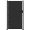 vidaXL Garden Gate with Lock Black 110 x 180 cm Powder-Coated Steel
