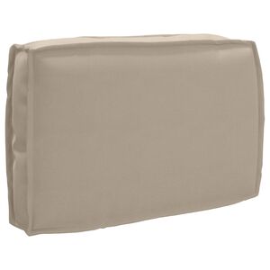 vidaXL Cushion Taupe 60 x 40 x 12 cm Oxford Fabric