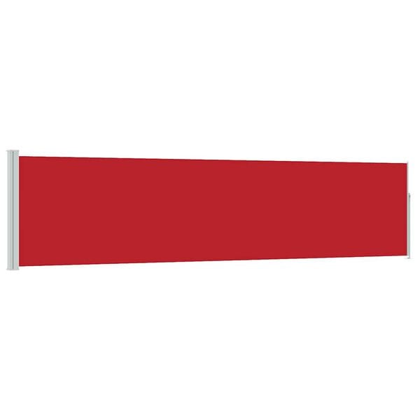 vidaXL Patio Retractable Side Awning 120x500 cm Red
