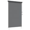 vidaXL Roller Blind Light Grey 120 x 250 cm Fabric and Aluminum