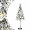vidaXL Christmas Tree with 300 LEDs White 180 cm PE and Steel