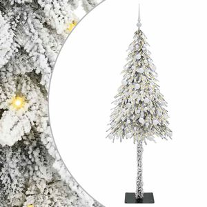vidaXL Christmas Tree with 300 LEDs White 180 cm PE and Steel