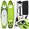 vidaXL Inflatable Stand Up Paddle Board Set Green 360x81x10 cm