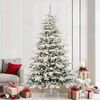 vidaXL Artificial Hinged Christmas Tree White 240 cm PE and PVC