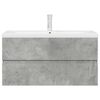 vidaXL 2 Piece Bathroom Furniture Set Concrete Grey Engineered Wood