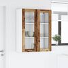 vidaXL Hanging Cabinet Old Wood 80 x 31 x 100 cm Engineered Wood