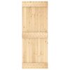 vidaXL Door NARVIK Natural 80 x 210 cm Solid Pine Wood