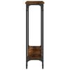 vidaXL Console Table Smoked Oak 100x22.5x75 cm Engineered Wood
