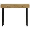 vidaXL Console Table Solid Mango Wood 102x30x79 cm