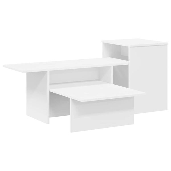 vidaXL Console Table White 80 x 50 x 225 cm Engineered Wood