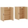 vidaXL Wall Mounted Cabinets 2 pcs Sonoma Oak 69.5x34x90 cm