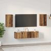 vidaXL TV Cabinet Set Wall-mounted 4 pcs Old Wood Engineered Wood