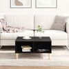 vidaXL Coffee Table Black Oak 60 x 60 x 30 cm Engineered Wood