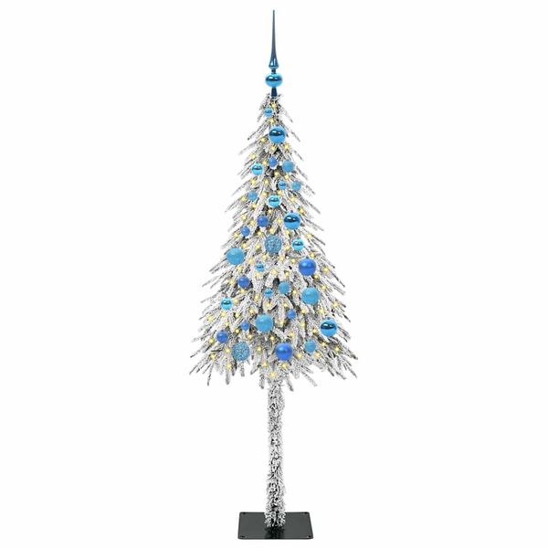 vidaXL Christmas Tree with 150 LEDs White 150 cm PE and Steel