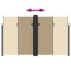 vidaXL Retractable Side Awning Beige 200x1200 cm