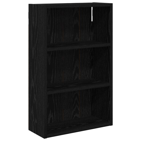 vidaXL Bathroom Wall Cabinet with Shelf Black Oak 40 x 16 x 62.5 cm