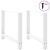 vidaXL Dining Table Legs White 2 pcs 90x(72-73) cm Steel