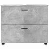 vidaXL Bathroom Cabinet with Drawer Concrete Grey 76.5 x 35 x 64 cm