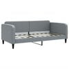 vidaXL Daybed with Trundle without Mattress Light Grey 90x190 cm Single