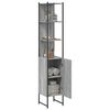 vidaXL Bathroom Cabinet Grey Sonoma 33x33x185.5 cm Engineered Wood