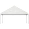 vidaXL Gazebo with Roof White 15.61x5.88x3.75 m Polyethylene