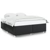 vidaXL Bed Frame without Mattress Black Super King Faux Leather