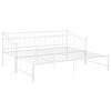 vidaXL Pull-out Sofa Bed Frame without Mattress White Metal 90x200 cm