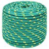 vidaXL Boat Rope Green 12 mm 25 m Polypropylene