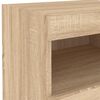 vidaXL Bedside Cabinets with LED Lights 2 pcs Sonoma Oak 50x40x45 cm