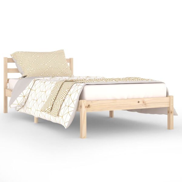 vidaXL Bed Frame without Mattress Solid Wood Pine 90x200cm