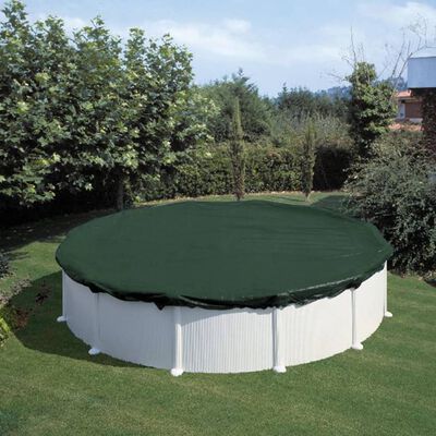 Summer Fun Winter Pool Cover Round 400-420 cm PVC Green