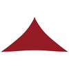 vidaXL Sunshade Sail Oxford Fabric Triangular 4x4x5.8 m Red