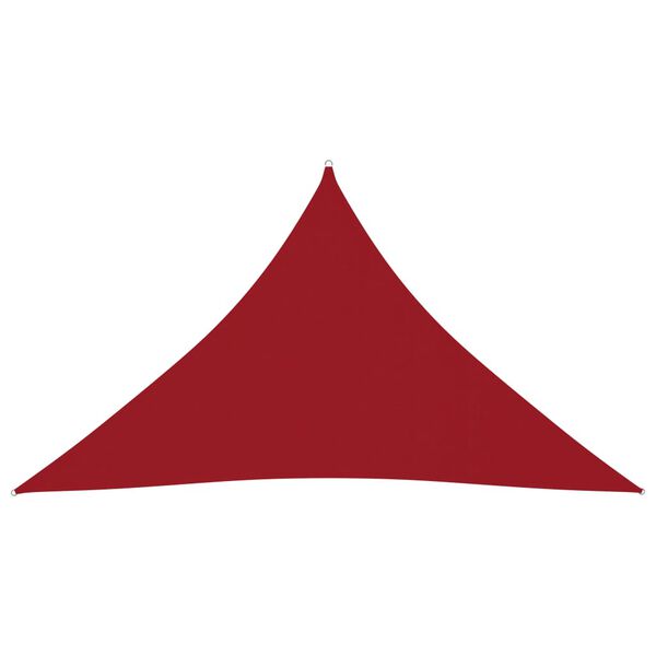 vidaXL Sunshade Sail Oxford Fabric Triangular 4x4x5.8 m Red