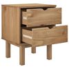 vidaXL Bedside Cabinet OTTA 45x39x57 cm Solid Wood Pine