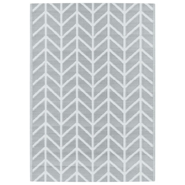 vidaXL Outdoor Carpet ARAKIL Grey 140x200 cm PP