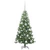 vidaXL Christmas Tree with 150 LEDs with Stand Green 120 cm PVC