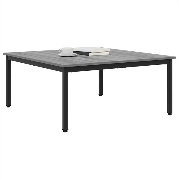vidaXL Coffee Table Grey Sonoma 100 x 100 x 45 cm Engineered Wood