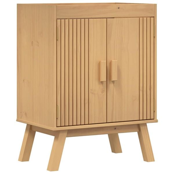 vidaXL Base Cabinet Olden Brown 60 x 40 x 80 cm Solid Pine wood